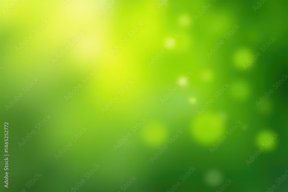Fototapeta premium Lime gradient, blurred bokeh effect, soft focus, smooth, relaxing, ethereal