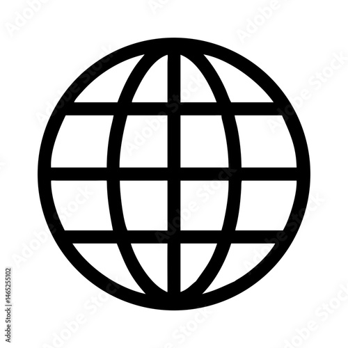 Globe internet network web world connection global technology communication earth sphere worldwide icon