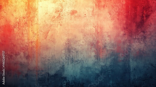 Vibrant, textured, colorful wall