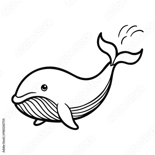 a whale blowing water from its spout