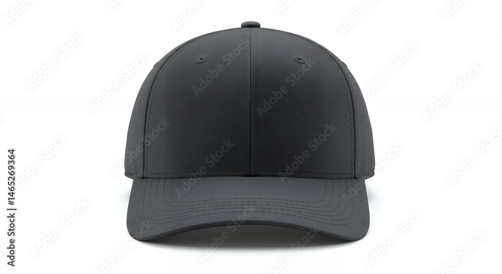 Gray baseball cap isolated on white background Gray baseball cap isolated on white background