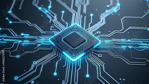 High-tech Microchip Processor Circuit Board Technology Innovation