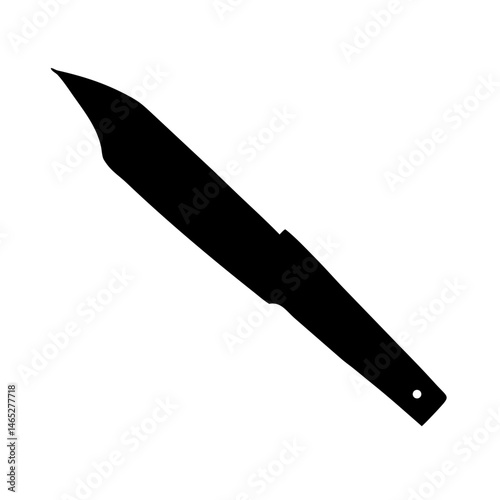 Hunting knife vector image hunting knife illustration knife silhouette knife drawing knife icon black knife