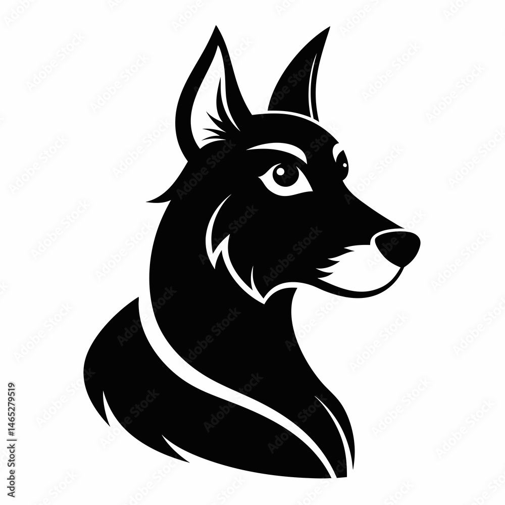 Obraz premium wolf head icon