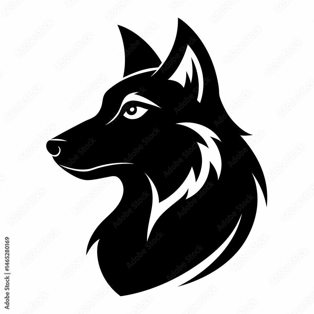 Obraz premium wolf head icon