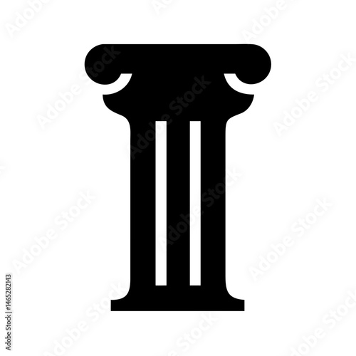 Black column pillar architecture building ancient greek roman historic construction design element