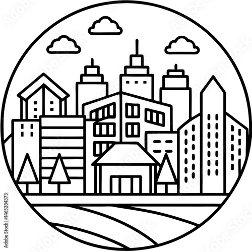 vector illustration of a city