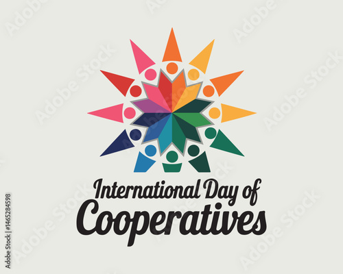 International Day of Cooperatives Celebration Vector Template Design Illustration