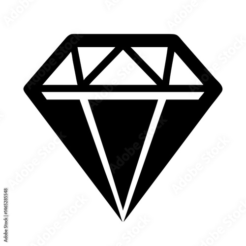 Diamond gem stone crystal precious luxury brilliant jewelry carat treasure wealth icon vector