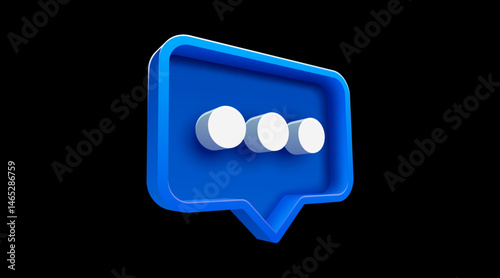 Speech bubble illustration. Social network communication concept.
