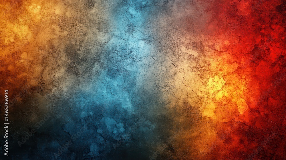 Abstract blend of fiery orange and cool blue tones Abstract blend of fiery orange and cool blue tones
