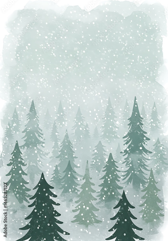 Fototapeta premium Whispers of Winter's Embrace
