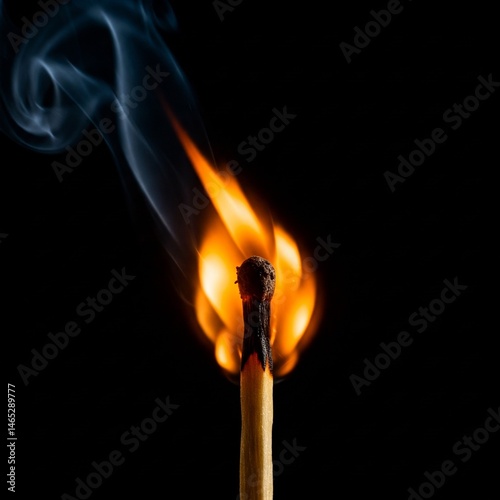 match on fire