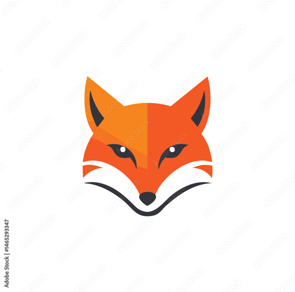 Obraz premium red fox cartoon