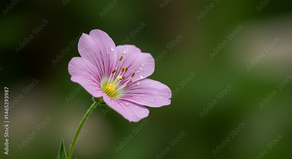 Obraz premium Photorealistic Flower Close-Up Highlighting Nature Fine Details