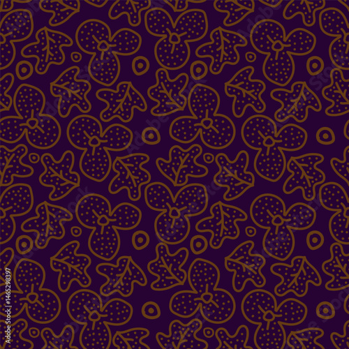 seamless pattern with flowers