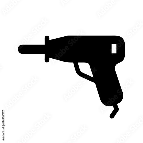 Illustration of a heat gun soldering iron tool for electronics repair and diy projects and crafts work