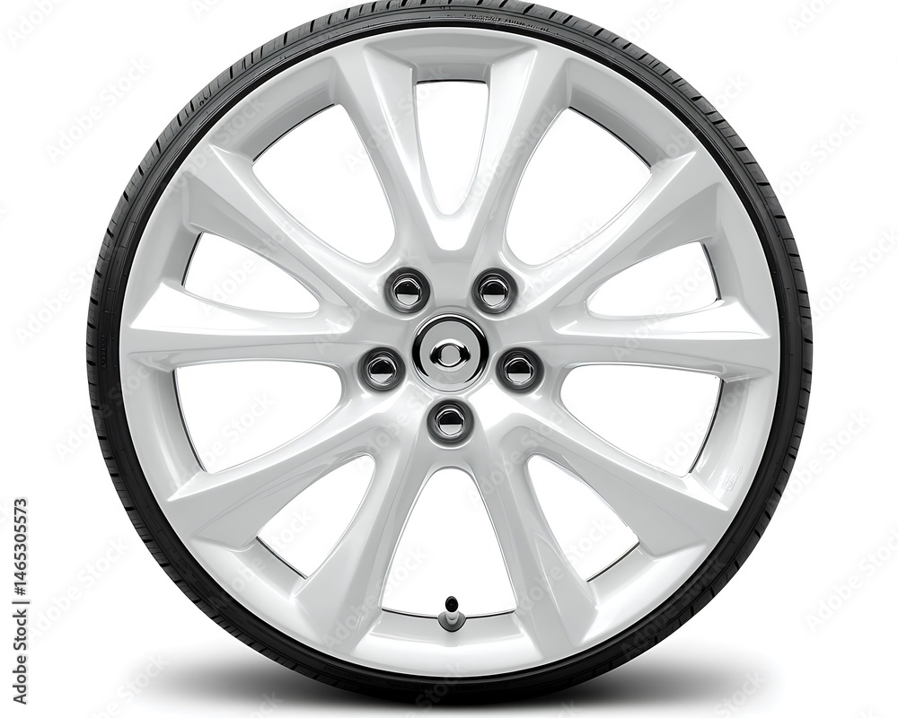 Close-up view of a modern car wheel. Close-up view of a modern car wheel.