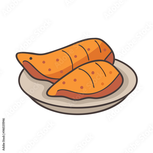 Delicious sweet potato food plate sweet potatoes dish healthy eating orange vegetable cuisine yam