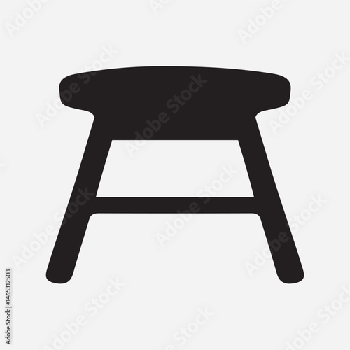Black Stool Vector silhouette and Graphic Art