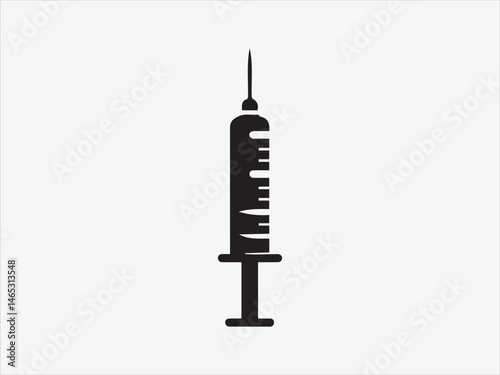 Syringe Icon Vector for Medical, Healthcare, and Vaccination-Illustrations and Designs