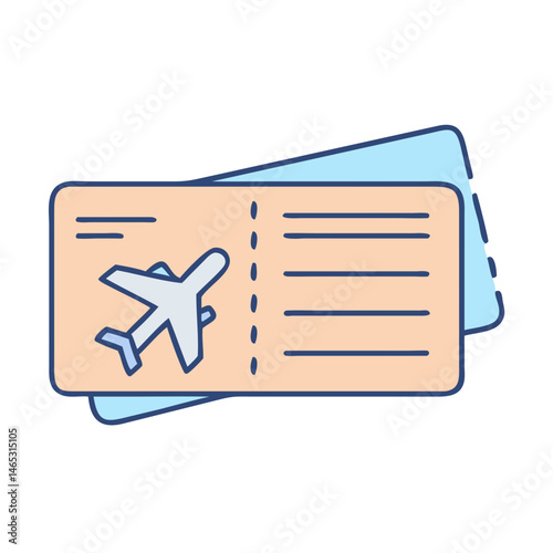 Airplane ticket flight travel boarding pass plane journey aviation vacation holiday trip document