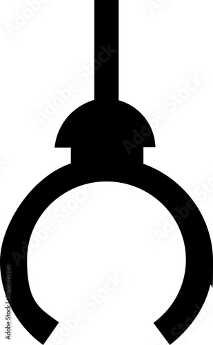 Grip icon isolated on transparent background. grip vector icon from gym and fitness for web, mobile apps and ui. Grabber icon simple vector. Crane claw game. Machine robotic SVG