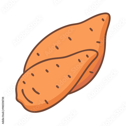 Sweet potato yam vegetable root crop healthy food nutrition orange ingredient culinary dish recipe