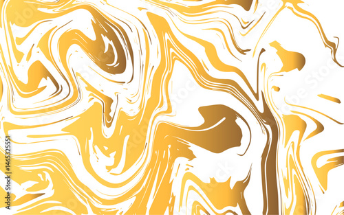 Abstract Marble texture with golden effect  liquid flow. Fluid, organic movement with smooth, paint-like lines with ink acrylic flow. Marbling splash with stone texture with Colorful geometric swirl