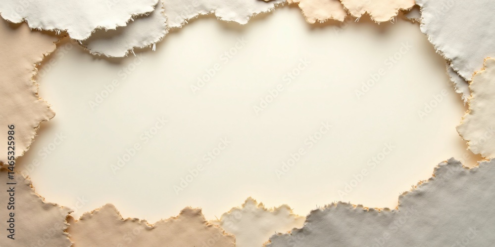 Fototapeta premium paper textures with torn edges, copy space for text