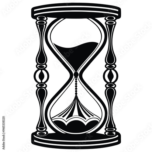 vector illustration of hourglass