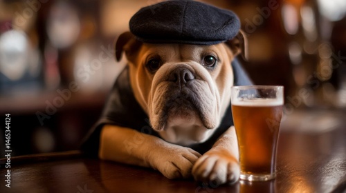 beer and dog