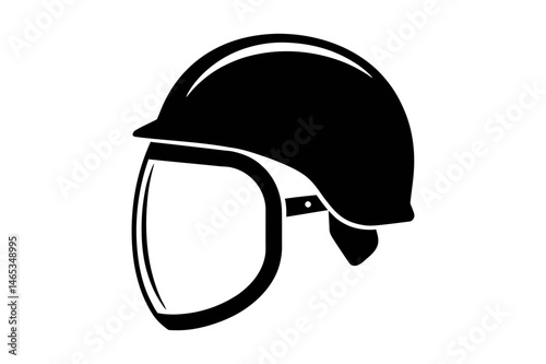 Safety helmet with face shield personal protective