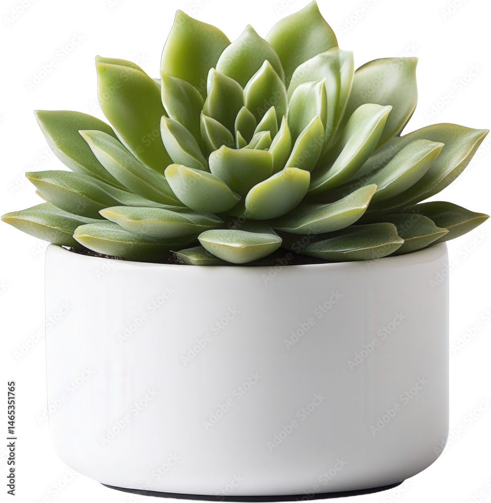 Elegant Succulent in White Pot Elegant Succulent in White Pot