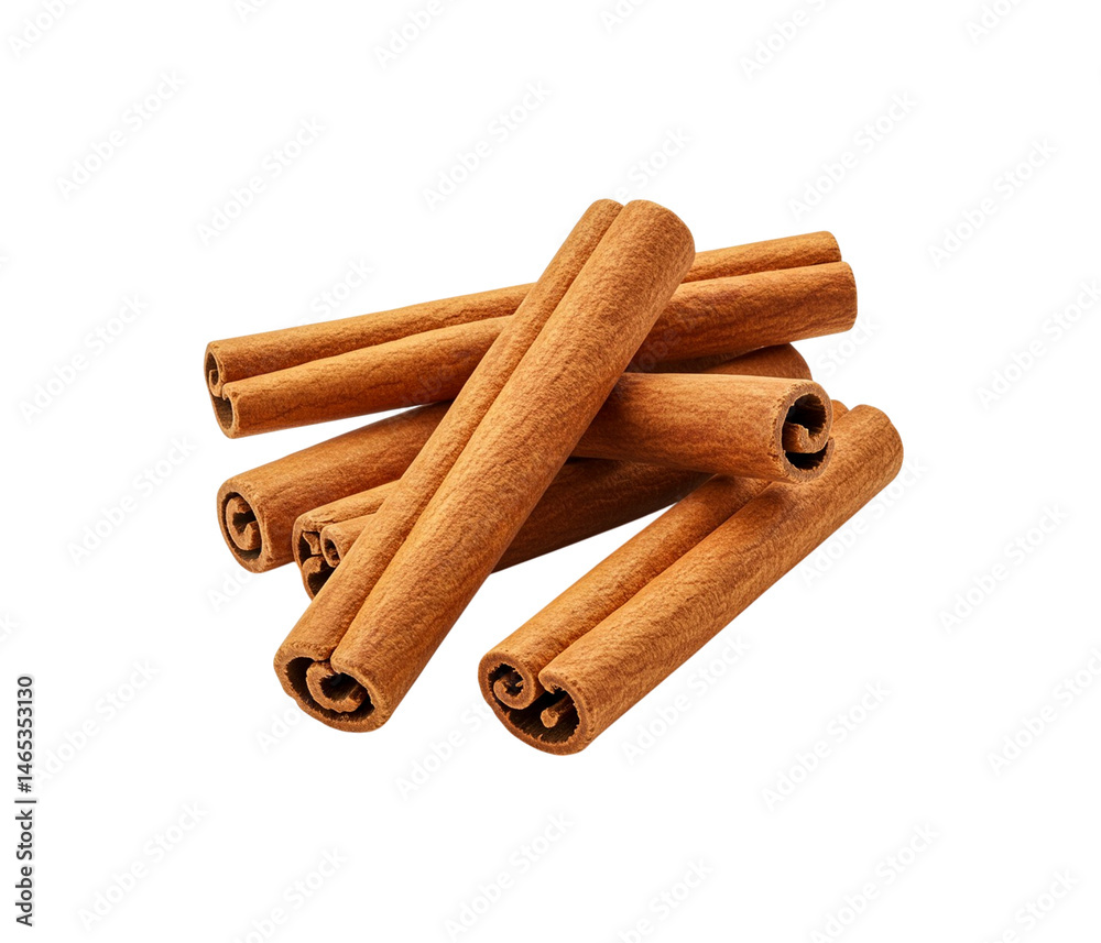 Cinnamon isolated on white background. Cinnamon isolated on white background.