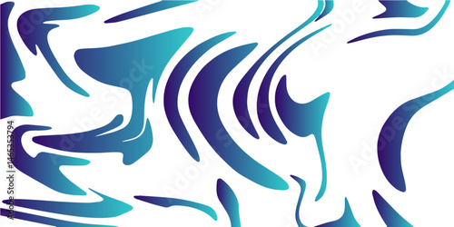 Lovely colorful Hand drawn design marbled. Horizontal banner with waves background. Colorful mixing oil paint texture. Metallic chrome blue liquid marvel art design with silk fabric texture.