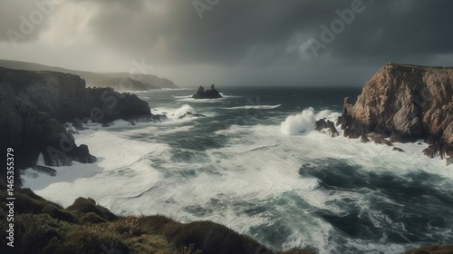 Dramatic coastal scene