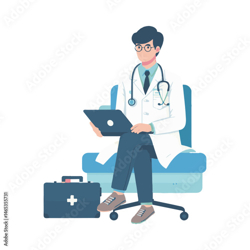 
specialist doctor illustration design