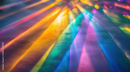 Obraz na płótnie Colorful rainbow light rays creating an abstract background w salonie