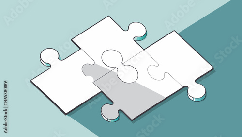 Interlocking puzzle pieces symbolize teamwork collaboration and unity a visual representation of