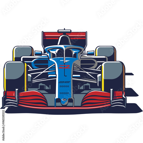 extremely fast racing car for track racing editable vector illustration suitable for t-shirt print and graphics