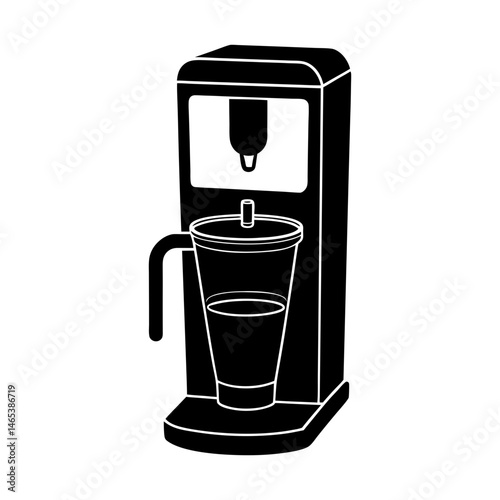Water Purifier silhouette vector