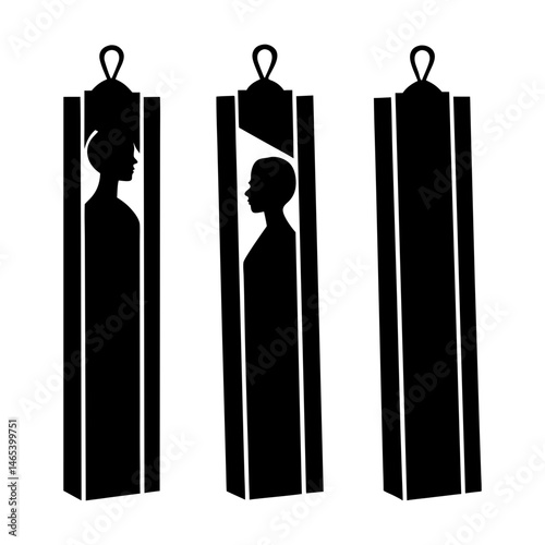 Unique Bookmarks silhouette vector