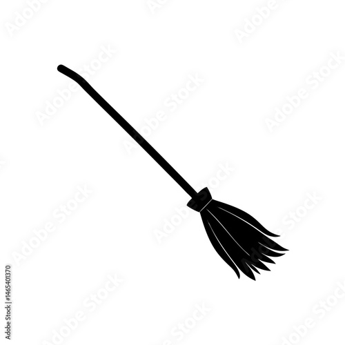 witch s broomstick on white background  .svg
