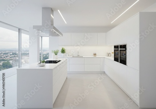 Wallpaper Mural Modern kitchen interior with window kitchen house Torontodigital.ca