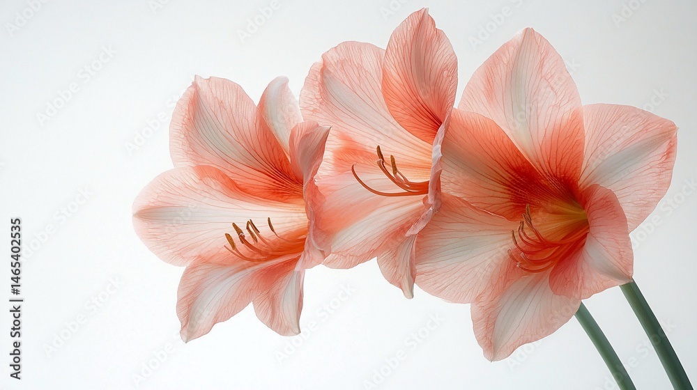 Fototapeta premium Delicate Peachy Lilies
