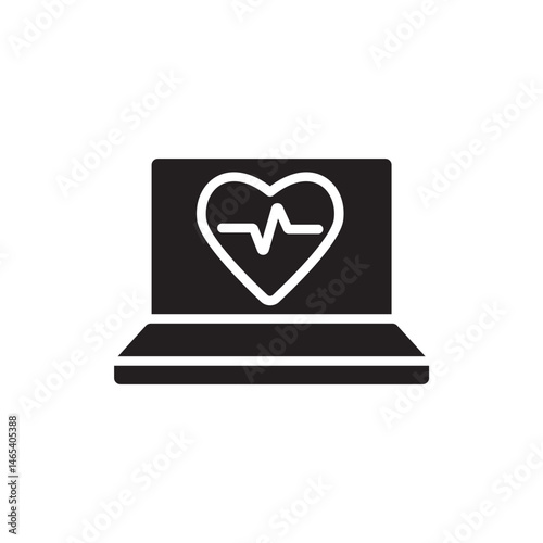 cardiogram icon collection .design style with background