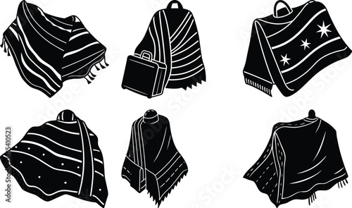 Travel Blanket silhouette vector