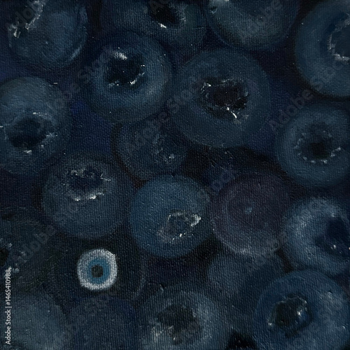 blueberries in a glass