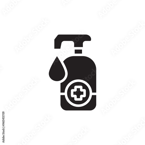 antiseptic icon collection .design style with background
